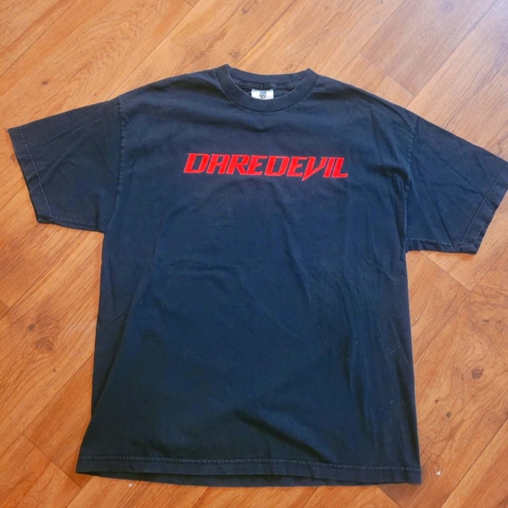 Vintage 2002 Daredevil Marvel Studios Movie Promo T-shirt Sz. XL Double Sided